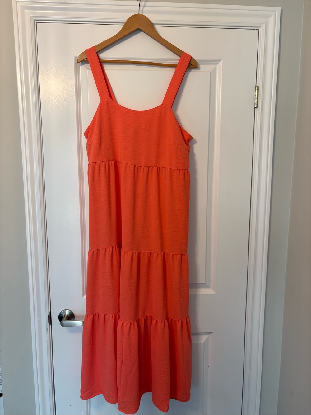 Women's Black Bow Coral Tiered Sundress